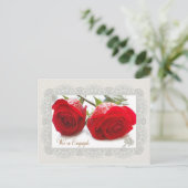 レッドローズ婚約発表 案内ポストカード (スタンド正面)