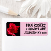 レッドローズ差出人住所ラベル ラベル (インサイチュ)