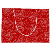 レッドローズ抱き枕（大） ラージペーパーバッグ (裏面)