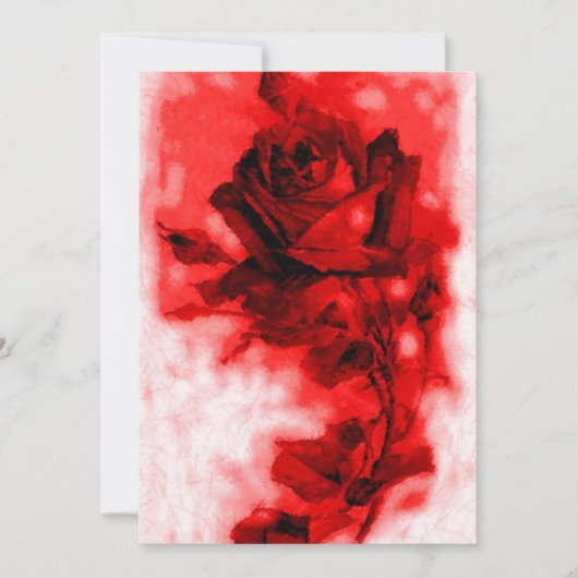 レッドローズ招待状/発表 招待状 (正面)