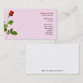 レッドローズ独身の名刺テンプレート 名刺 (正面/裏面)