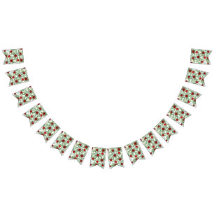 レッドローズ結婚のエレガントクラシック バンティングフラッグ