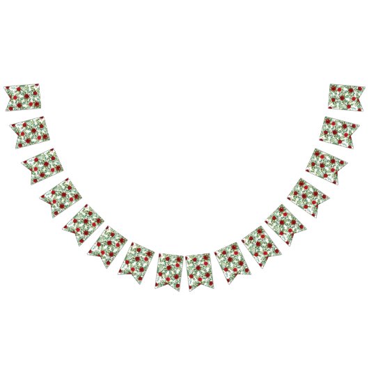 レッドローズ結婚のエレガントクラシック バンティングフラッグ (全)