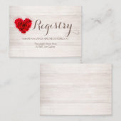 レッドローズ結婚のギフト登録カードhhn01 エンクロージャーカード (正面/裏面)