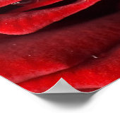 レッドローズ結婚のシーティングテーブルプラン ポスター (角)