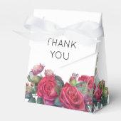 レッドローズ結婚の感謝 フェイバーボックス (正面サイド)