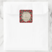 レッドローズ結婚ズ スクエアシール (バッグ)