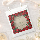 レッドローズ結婚ズ フェイバーバッグ (クリップ留めされた状態)