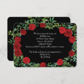 レッドローズ結婚ズ 招待状 (正面/裏面)