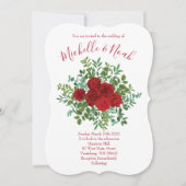 レッドローズ結婚ズ 招待状 (正面)