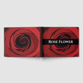 レッドローズ結婚フラワー ゲストブック (全面)