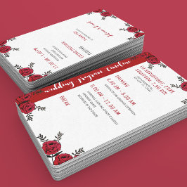 レッドローズ結婚フローラテーマ ハンドファン