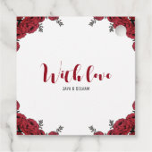 レッドローズ結婚フローラテーマ フェイバータグ (裏面)