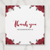 レッドローズ結婚フローラテーマ フェイバータグ (正面)