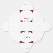 レッドローズ結婚フローラテーマ フェイバーボックス (見開き)