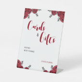 レッドローズ結婚フローラテーマ 台座サイン (正面)