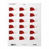 レッドローズ結婚住所 シール (フルシート)