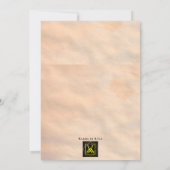 レッドローズ結婚式招待状 招待状 (裏面)