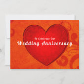 レッドローズ結婚記念日フラットグリーティングカード カード (裏面)