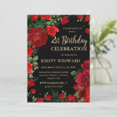 レッドローズ縁どフローラ21歳 招待状 (スタンド正面)