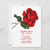 レッドローズ美しい&ザビーストキンセニェラパーティー 招待状 (裏面)