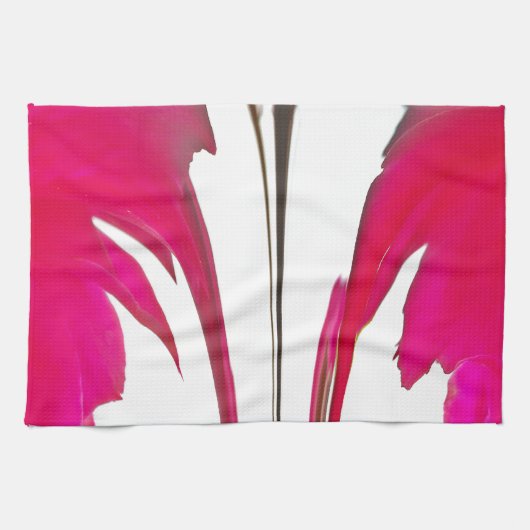 レッドローズ花びらカスタマイズ製品 キッチンタオル (横)