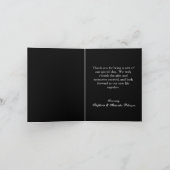 レッドローズ花びらズオンサンドビーチ結婚式 サンキューカード (内部)