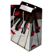 レッドローズ花びらズオンピアノ ミディアムペーパーバッグ (裏面アングル)