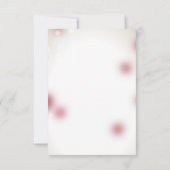 レッドローズ花びらラブハート保存日 セーブザデート (裏面)