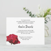 レッドローズ葬儀案内カード 招待状 (スタンド正面)