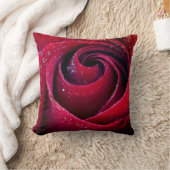 レッドローズ装飾用クッション クッション (ブランケット)