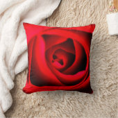 レッドローズ装飾用クッション クッション (ブランケット)