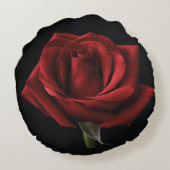 レッドローズ装飾用クッション ラウンドクッション (裏面)