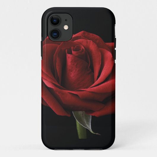 レッドローズ装飾用クッション Case-Mate iPhoneケース (裏面)