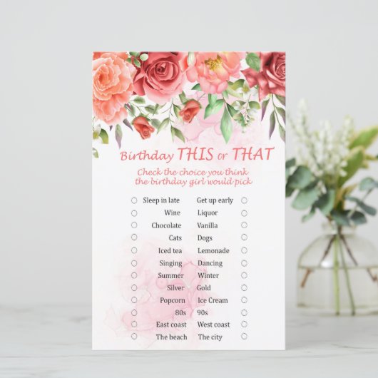 レッドローズ誕生日このゲームまたはそのゲーム (スタンド正面)