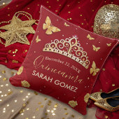 レッドローズ金ゴールドキンセアニェラ クッション