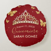 レッドローズ金ゴールドキンセアニェラ ラウンドクッション (裏面)