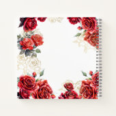 レッドローズ金ゴールドミエレガントクリンスゲスト ノートブック (裏面)