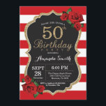 レッドローズ50th誕生日招待状金ゴールドグリッター 招待状<br><div class="desc">レッド·ローズ第50誕生日招待状金ゴールドグリッター。ブラック·アンド·金ゴールド·バースデー·パーティー·招待状。金ゴールドグリッター。赤と白黒板。印刷可能なデジタルさらにカスタマイズするには、「クリックカスタマイズit」ボタンをクリックし、デザインツールを使用してこのテンプレートを変更してください。</div>
