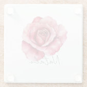 レッドローズ ガラスコースター (裏面)