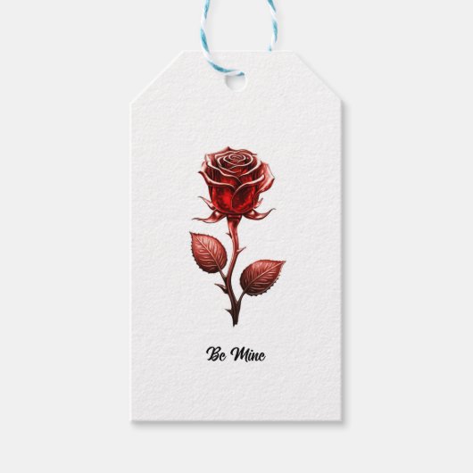 レッドローズ ギフトタグ (正面)