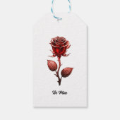 レッドローズ ギフトタグ (裏面)