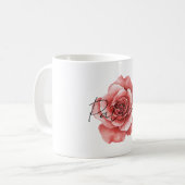 レッドローズ コーヒーマグカップ (正面左)