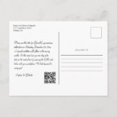 レッドローズ&シルバーティアラキンセアニラ写真 ポストカード (裏面)