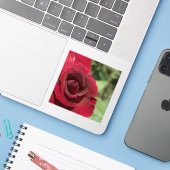 レッドローズ シール (ノートパソコンとiPhone)