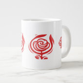 レッドローズ ジャンボコーヒーマグカップ (正面右)
