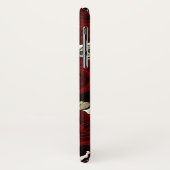 レッドローズ&スカルブラックゴシックホワイトフローラ Case-Mate iPhoneケース (裏面/左)