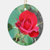 レッドローズ セラミックオーナメント (左)