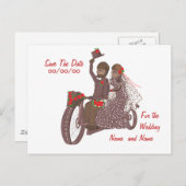 レッドローズ バイカー ウェディング カードと商品 案内ポストカード (正面/裏面)