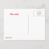 レッドローズ バイカー ウェディング カードと商品 案内ポストカード (裏面)